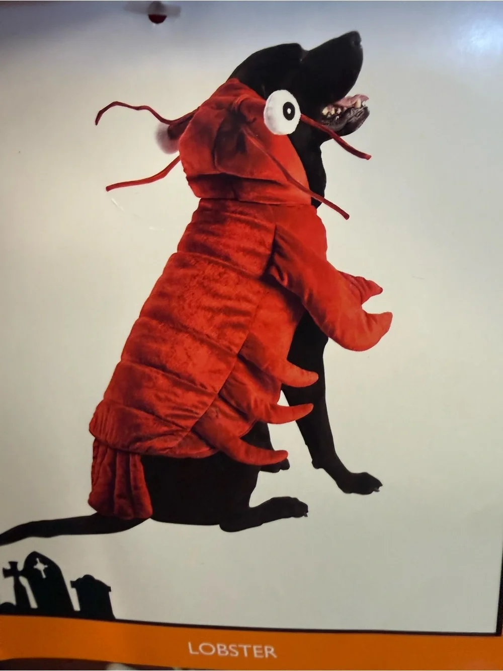 Red Lobster Pet Costume - Plush Dog Lobster Outfit